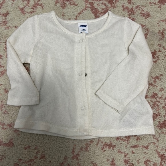 Baby white cardigan 3-6M - Picture 1 of 2